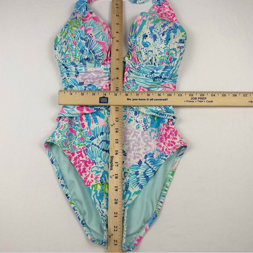 Lilly Pulitzer Lanai Halter One-Piece Swimsuit in Sink or Swim Size 4 EUC - Picture 6 of 14